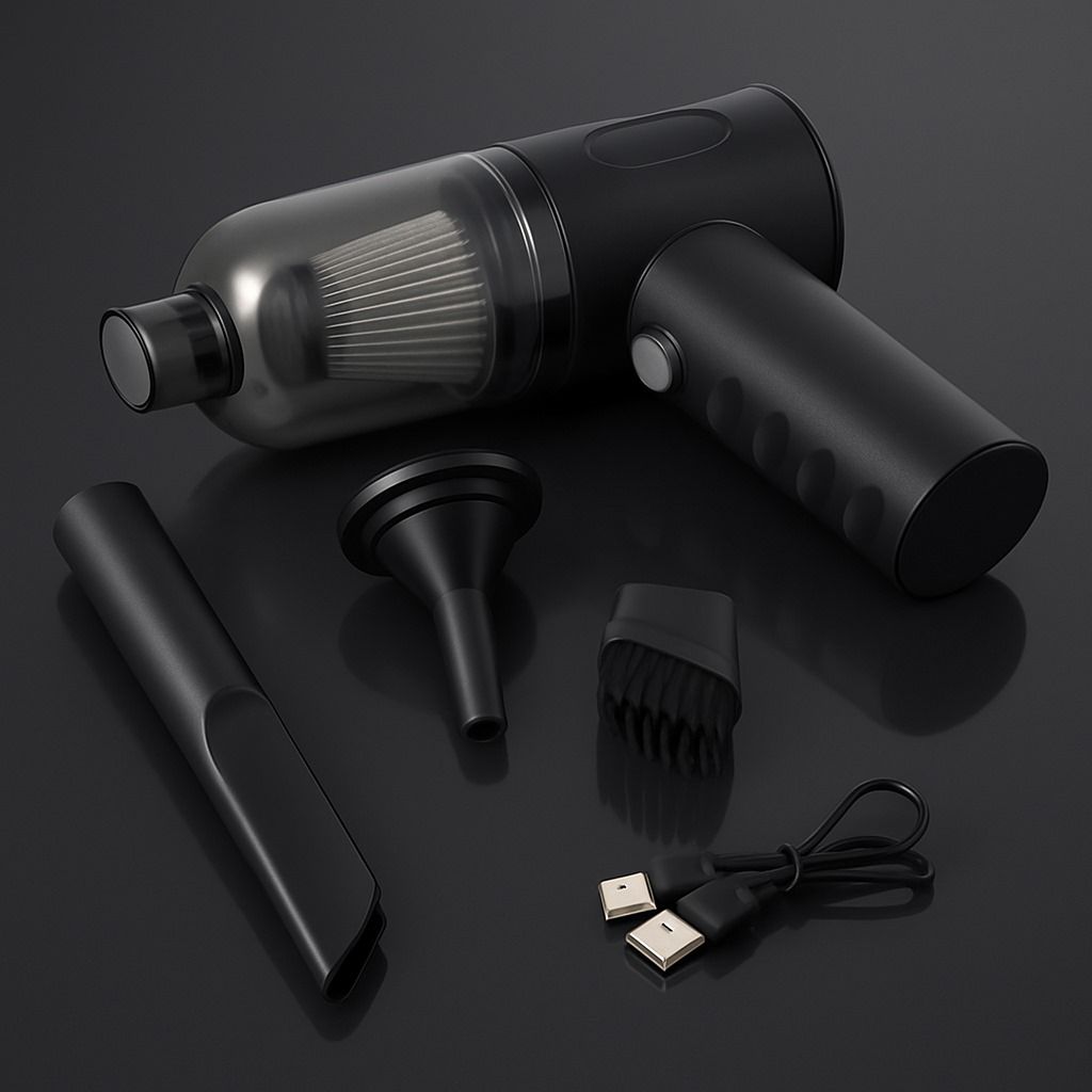 Aspirator auto portabil cu încărcare USB